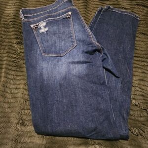 White House Black Market Dark Blue Straight Leg Jeans
